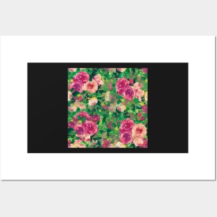 Pink rosegarden 2 Posters and Art